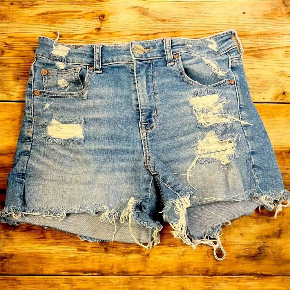 American eagle super stretch denim shorts